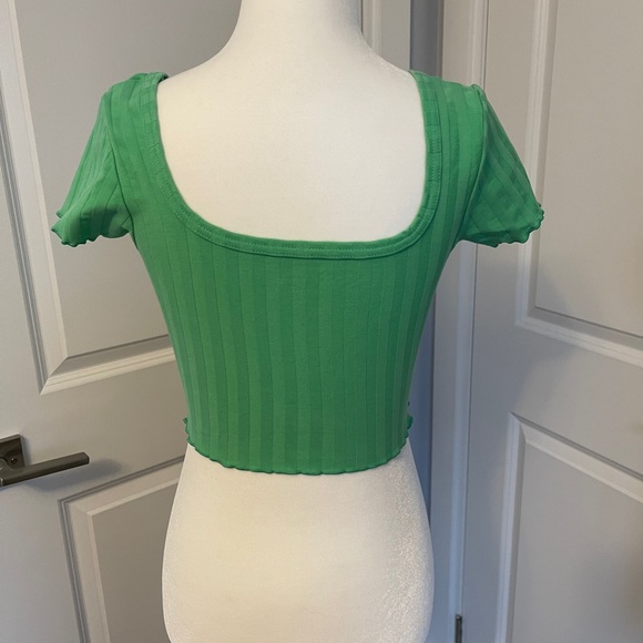 Green crop top Aerie - Picture 2 of 4